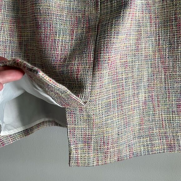 LOFT Size 12 Multicolor Tweed Pencil Skirt Pastel Workwear Office Classic - Picture 5 of 8
